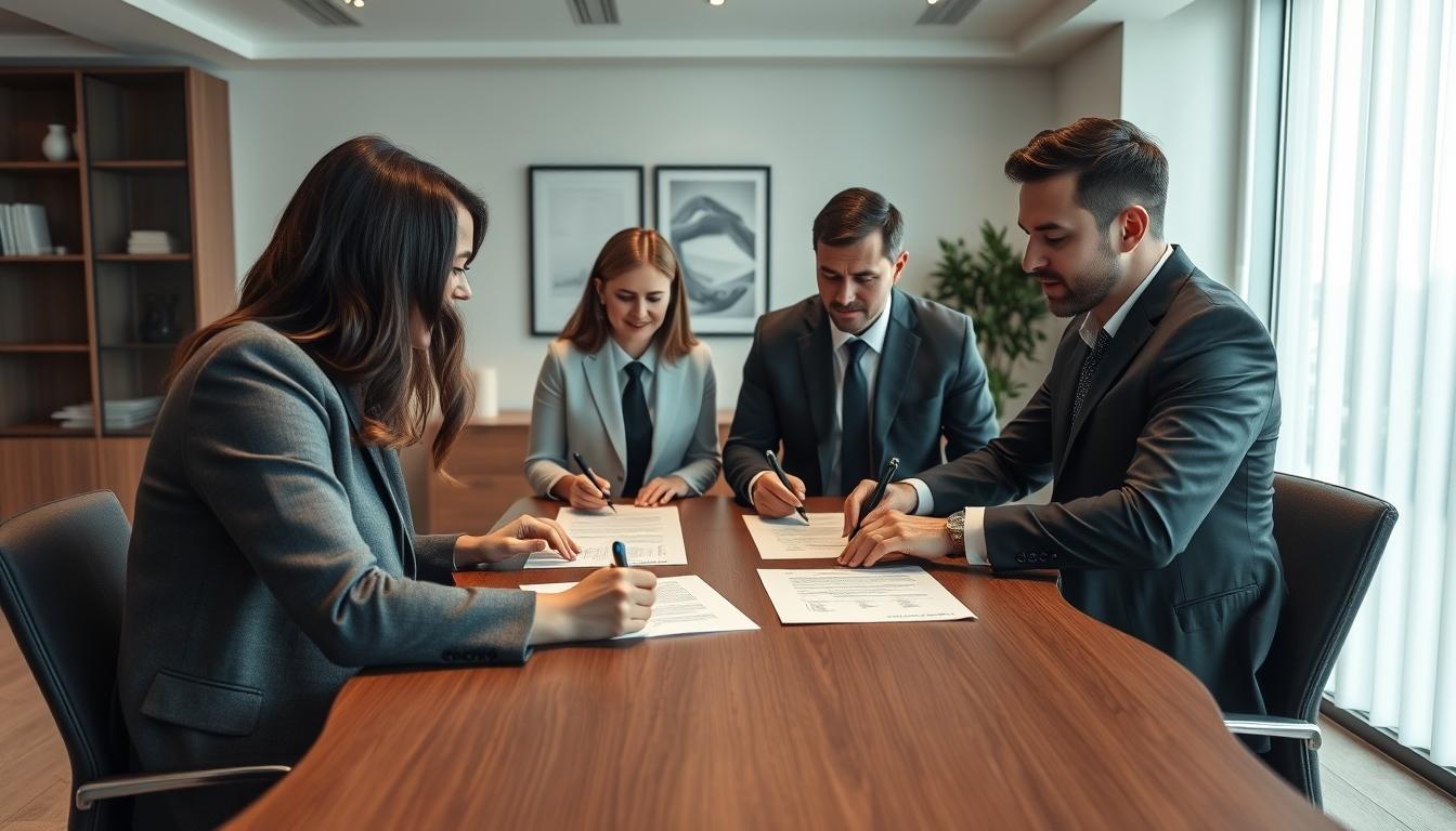 Real estate ownership transfer documents and closing confirmation